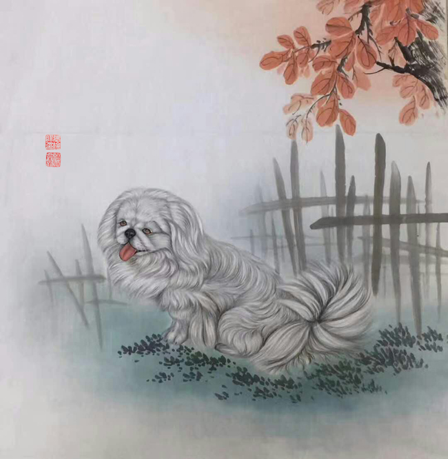 美女画家夫妻画家任海鲜国画新作品欣赏,著名国画家张保明国画作品